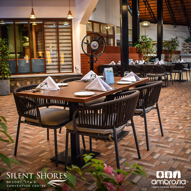 Embark on a culinary journey like never before at our all-new Ambrosia Multicuisine Restaurant in Silent Shores.

✨ Experience a fresh ambience that exudes sophistication.
✨ Savor exciting new tastes that tantalize your palate.
✨ Explore our revamped menu featuring an array of delectable dishes.

Indulge in luxury dining at its finest—only at Ambrosia.

#silentshoresresortandspa #Ambrosia #MulticuisineRestaurant #bestresortinmysore #mysuru #dining #luxury #ambience
