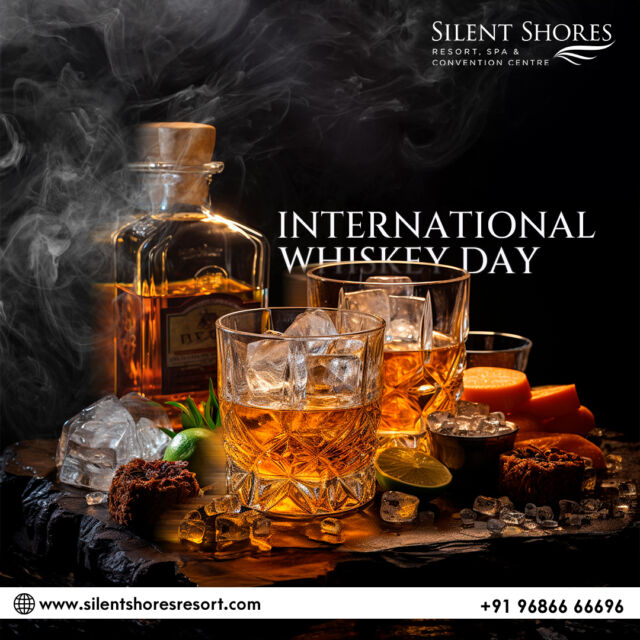 Sip, savor, celebrate! It's International Whisky Day - the perfect golden nectar that warms the soul.

#WhiskyDay #SilentShores #LuxuryRetreat #ComfortDefined #bestresortinmysore #silentshoresresortandspa #mysuru #luxuryretreat #ComfortDefined