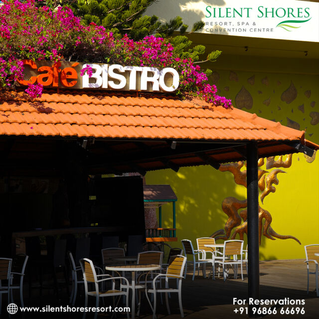 Experience the allure of exquisite flavors and captivating ambience at Café Bistro. 

#silentshoresresortandspa #silentshores #cafebistro #cafe #date #specialdate #specialone #coffeeshop #poolside #poolsidecafe #mysore #mysuru